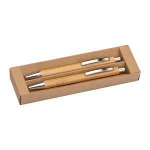 Set de scris din bambus